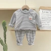Children's Derong warm suit for boys and girls with heat, autumn and winter pajamas as a base, long Johns and long pants, Derong underwear set Specification image